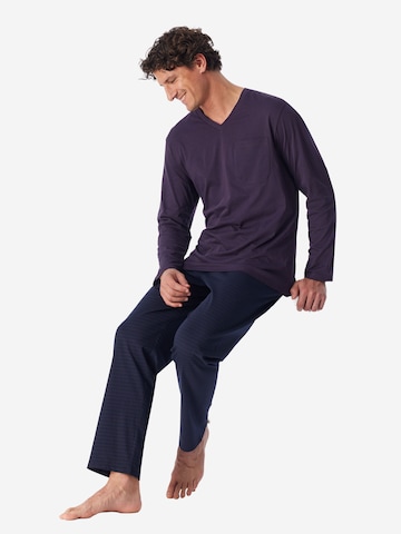 SCHIESSER Schlafanzug ' Comfort Essentials ' in Blau