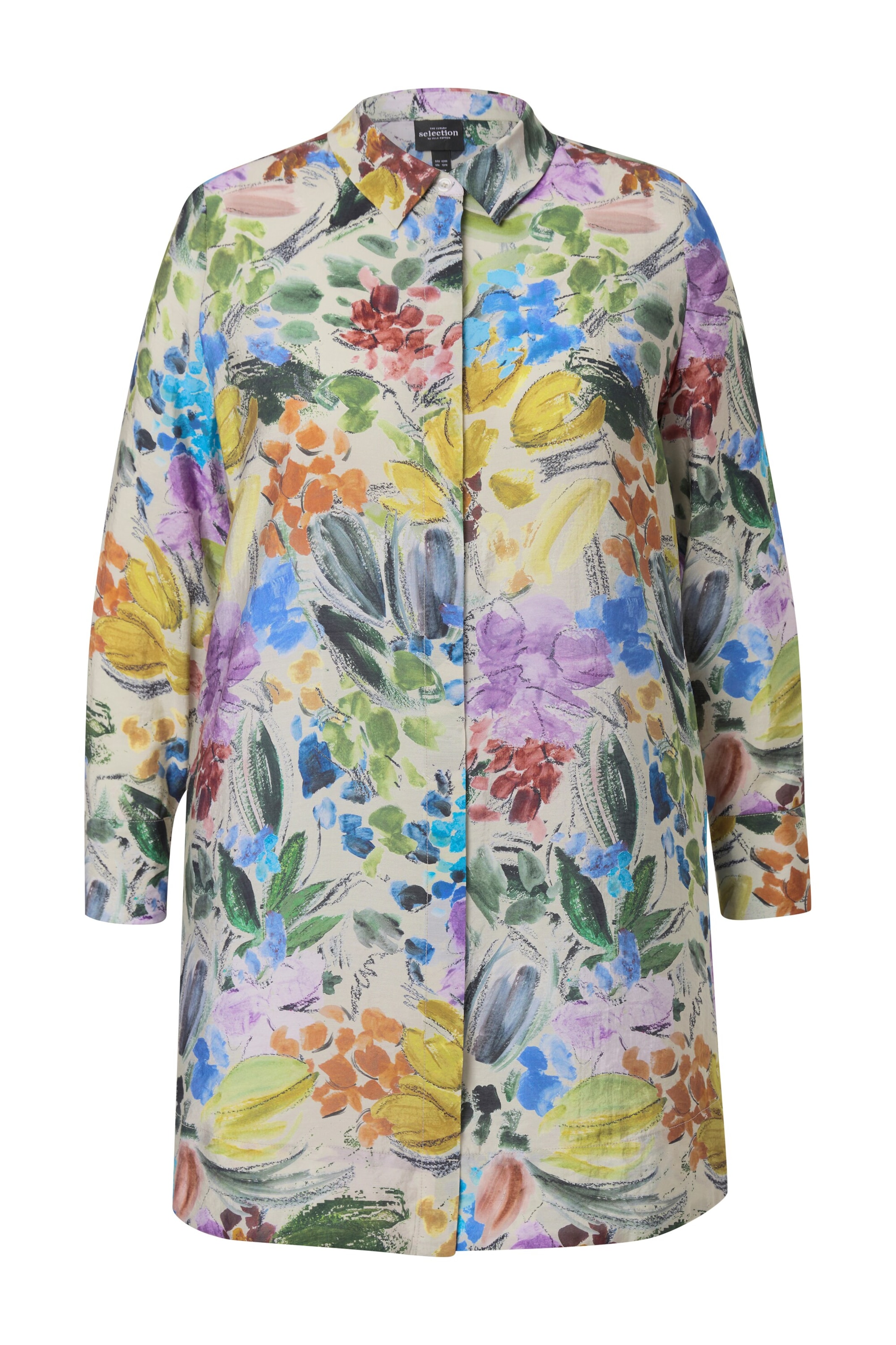 Ulla Popken Blouse in Grijs: voorkant