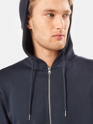 JACK & JONES - Sudadera con cremallera en azul