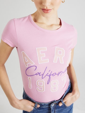 AÉROPOSTALE - Camisa 'CALIFORNIA 1987' em roxo