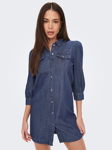 Robe-chemise 'Felica' ONLY en bleu : devant