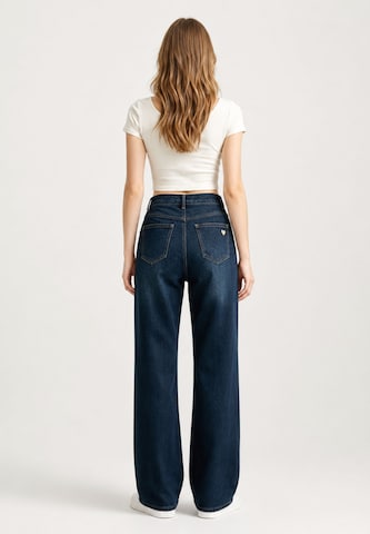 Wide leg Jeans di Elara in blu