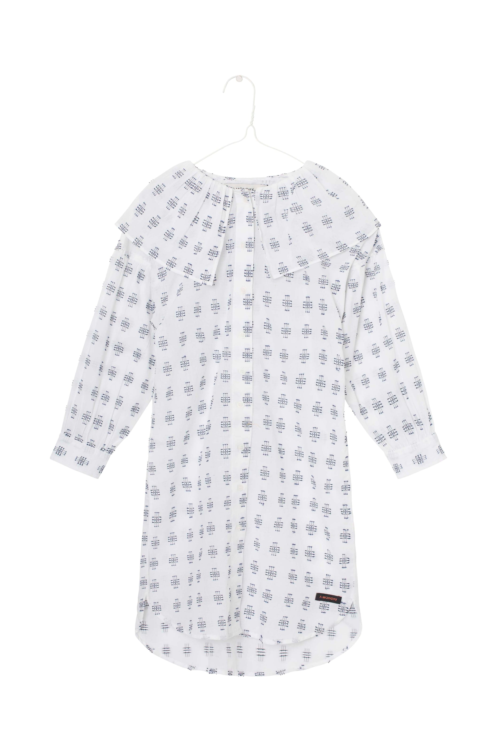 A Monday in Copenhagen Dress in White: front