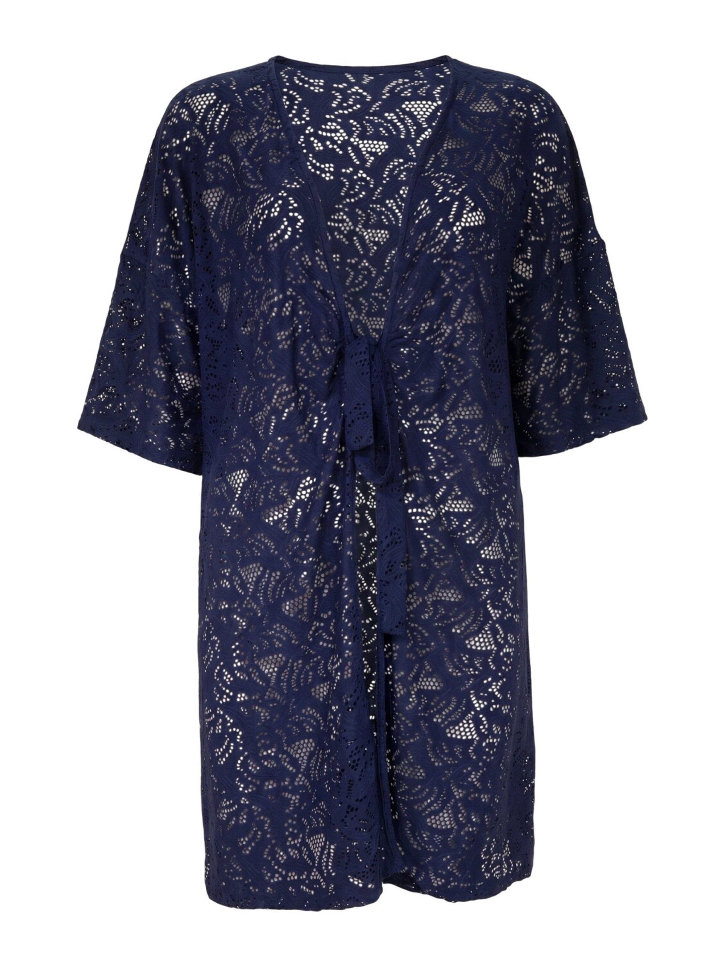 Shape Of You Kimono in Blauw: voorkant