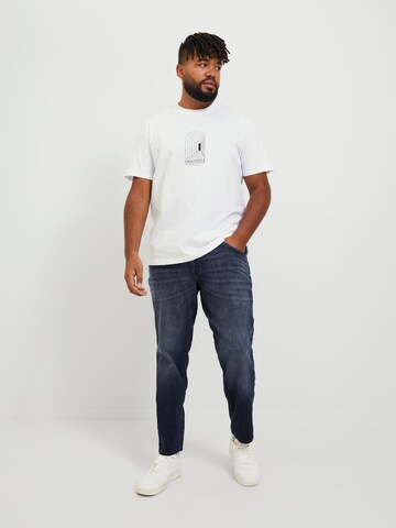 Slimfit Jeans 'Glenn Fox' de la Jack & Jones Plus pe albastru