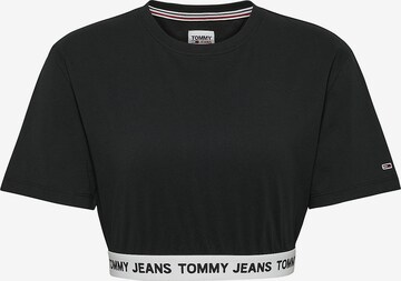 Tommy Jeans Top in Schwarz: predná strana