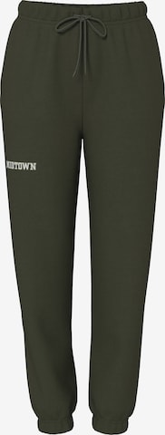 Pantalon 'PCRISSO' PIECES en vert : devant