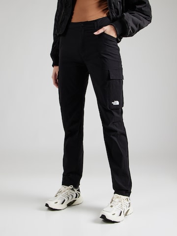 THE NORTH FACE regular Udendørs bukser 'EXPLORATION' i sort: forside
