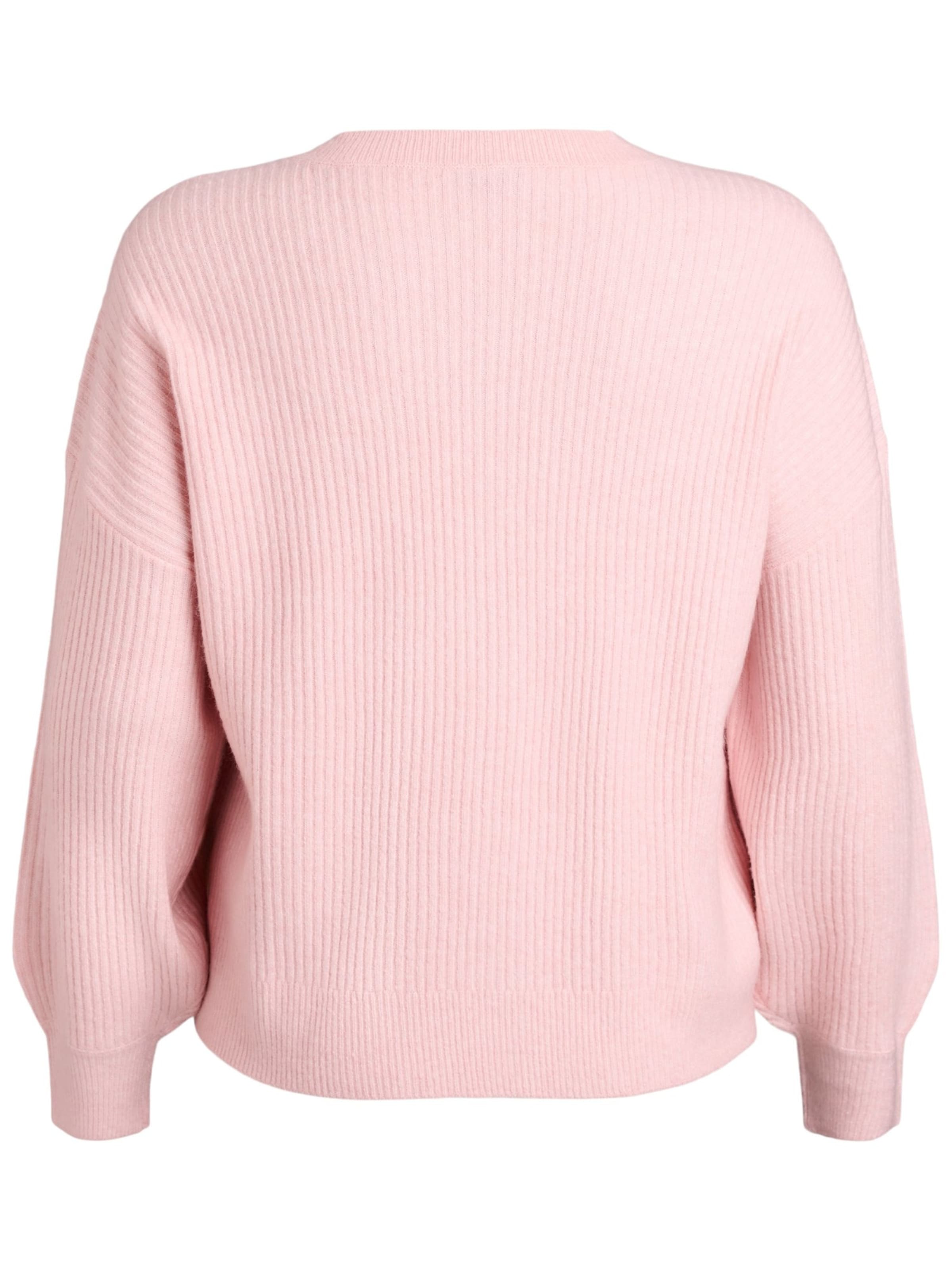 Zizzi Вязаная кофта 'Cavista' в Ярко-розовый