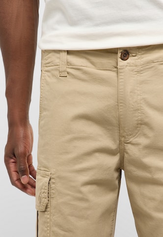 MUSTANG Wide leg Cargo Pants 'Harry Papertouch' in Beige