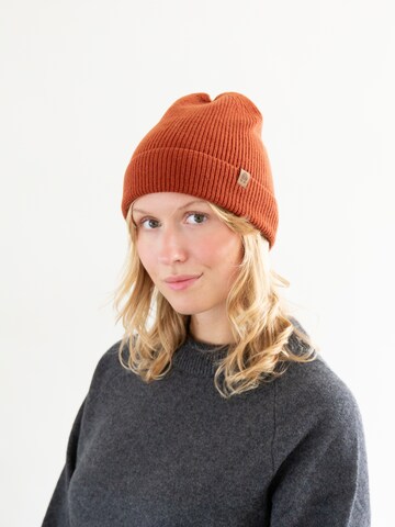 KOPYTO Mütze 'GAZELLE Leichte Wollmütze 100% Merinowolle RWS Unisex' in Braun: Vorderseite