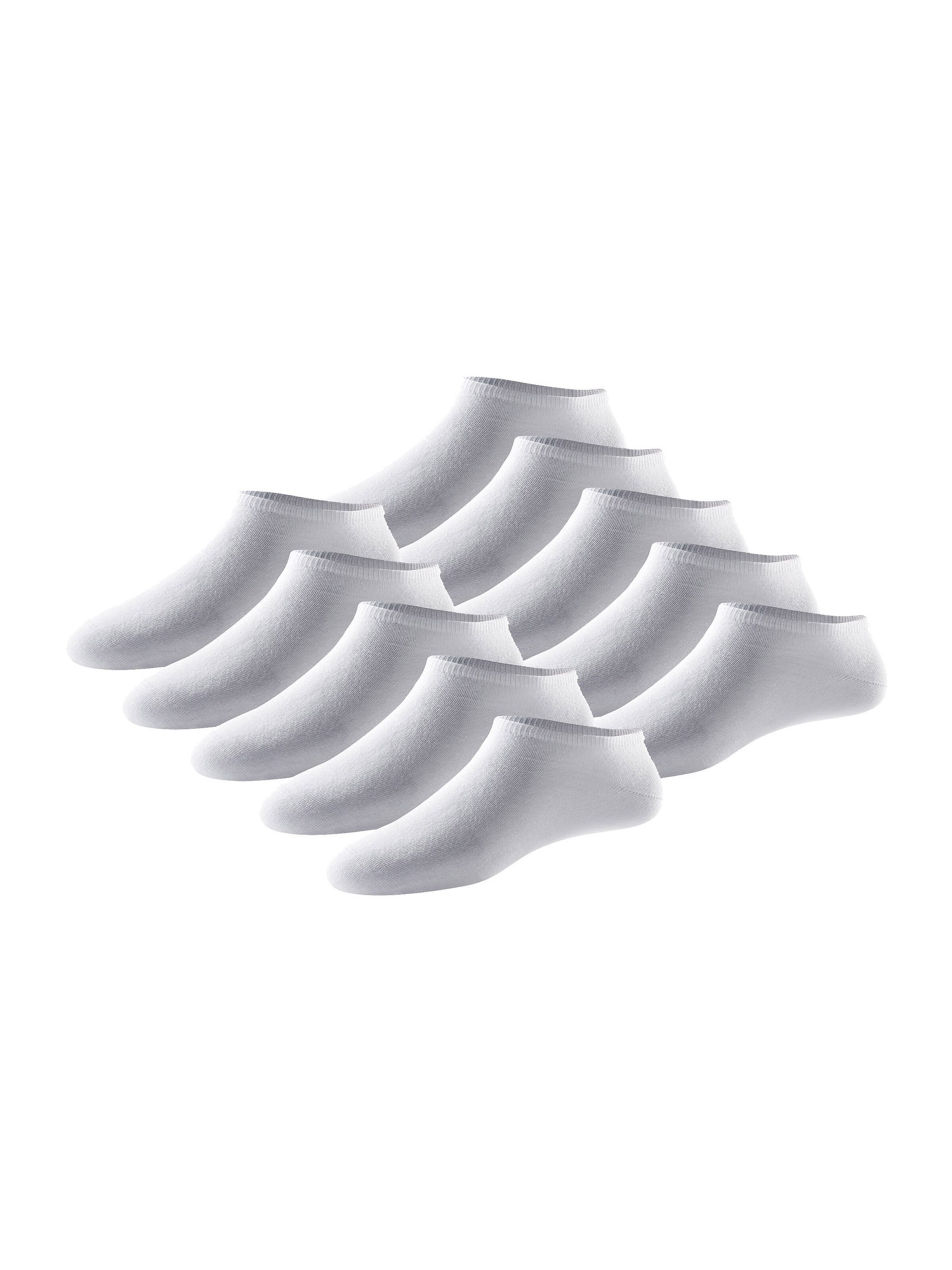 SCHIESSER Enkelsokken ' Bluebird ' in Wit: voorkant