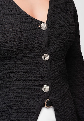 Ombre Knit cardigan in Black