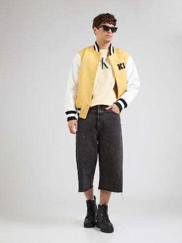 Calvin Klein Jeans Тениска в жълто