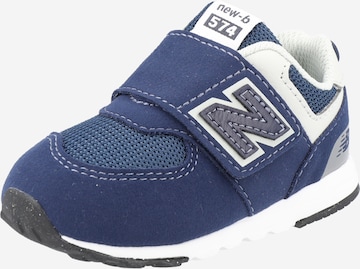 Sneaker '574' di new balance in blu: frontale
