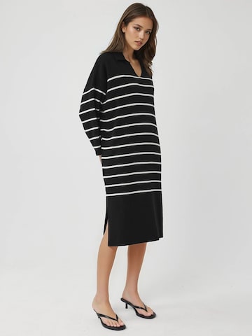 My fashion Gebreide jurk in Zwart