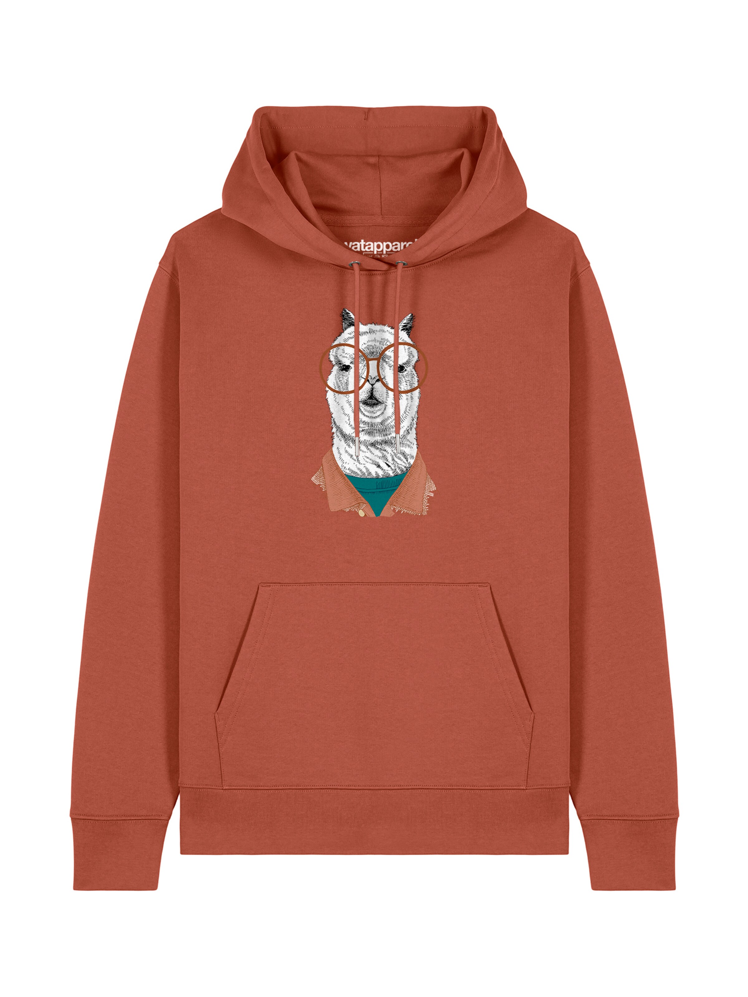 Sweat-shirt 'Lama' Watapparel en marron : devant