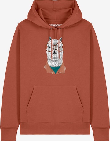 Sweat-shirt 'Lama' Watapparel en marron : devant