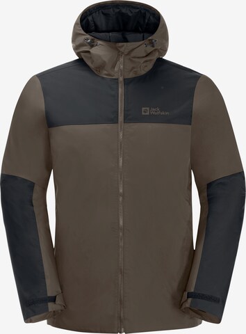 JACK WOLFSKIN Outdoorjacke 'Jasper' in Braun: predná strana