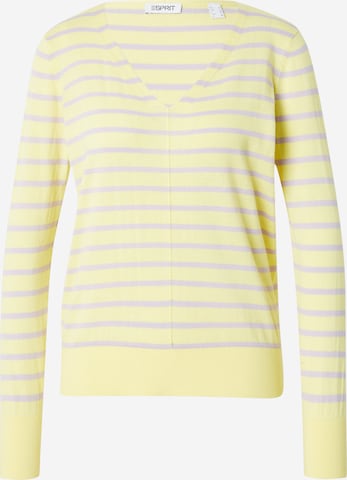 Pullover di ESPRIT in giallo: frontale