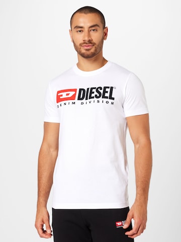 DIESEL - Camisa 'Diegor' em branco: frente