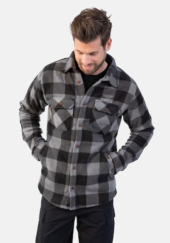 Coupe regular Veste en polaire Hero en noir : devant