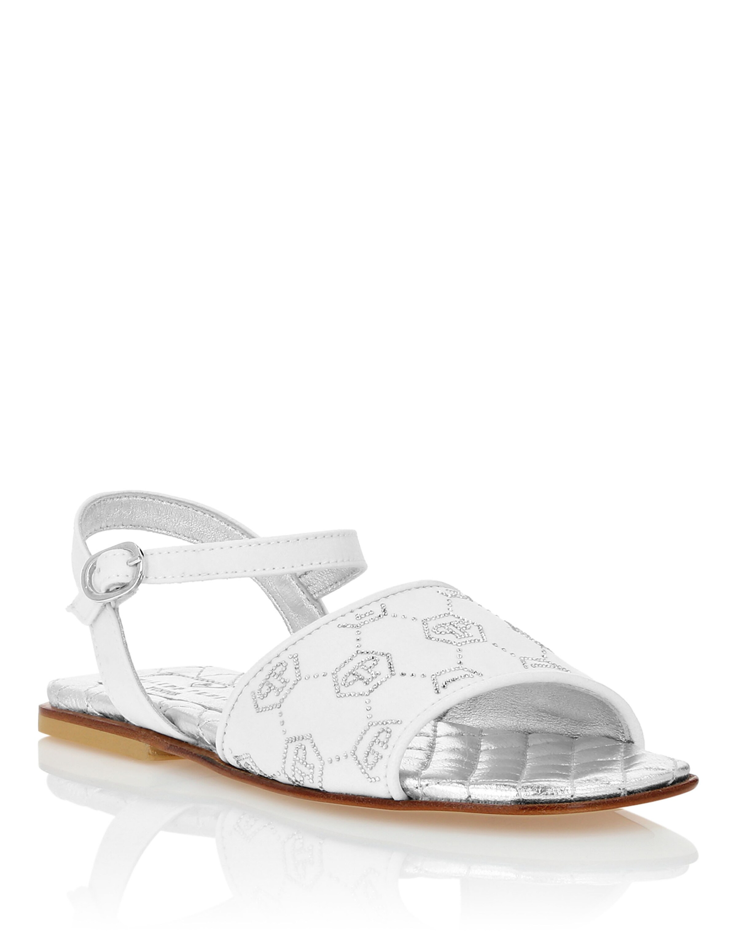 Philipp Plein Sandals in White: front