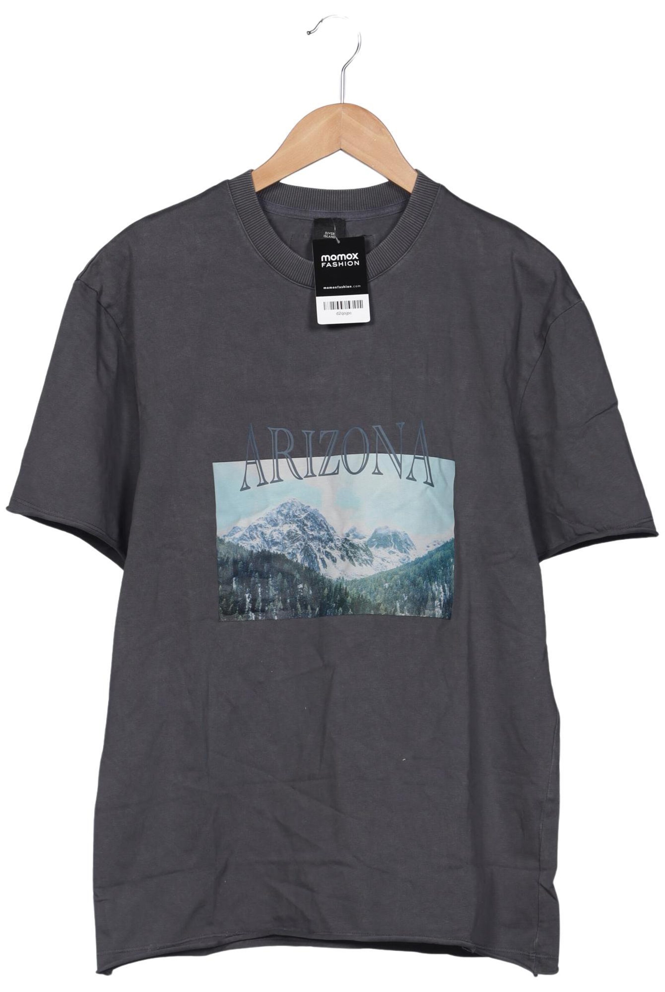 River Island T-Shirt M in Grau: Vorderseite