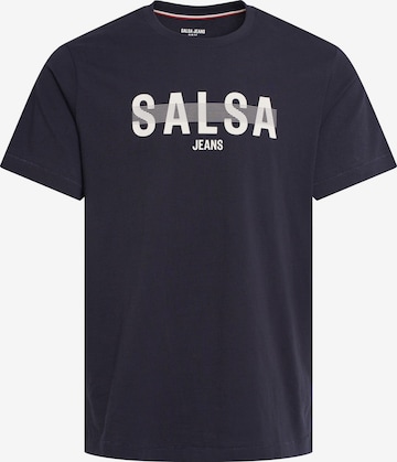 T-Shirt Salsa Jeans en bleu : devant
