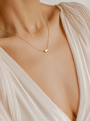 Hey Happiness Necklace 'Herz' in Gold: front