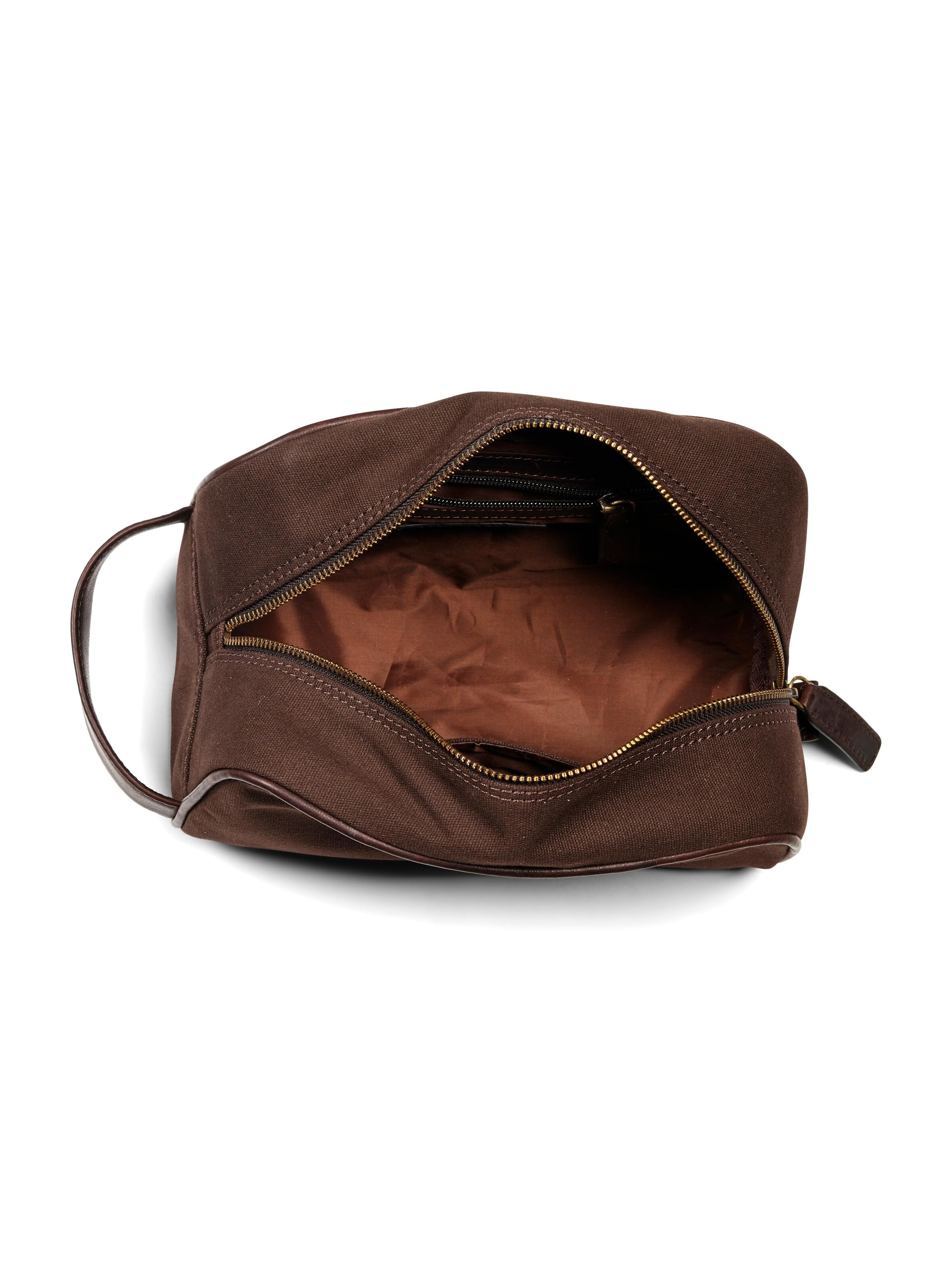 Trousses de toilette 'Washbag Canvas Dark Brown' Howard London en marron