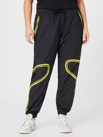 ADIDAS BY STELLA MCCARTNEY Tapered Workout Pants 'Truepace ' in Black: front