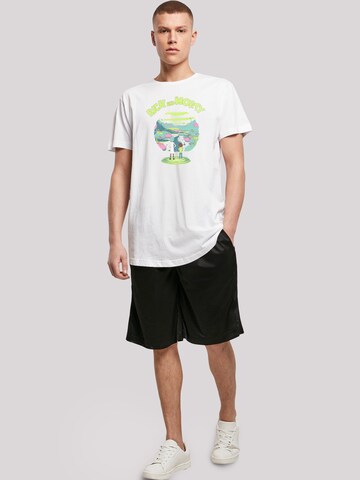 T-Shirt 'Rick and Morty Portal' F4NT4STIC en blanc