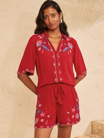 love & roses Loosefit Shorts in Rot