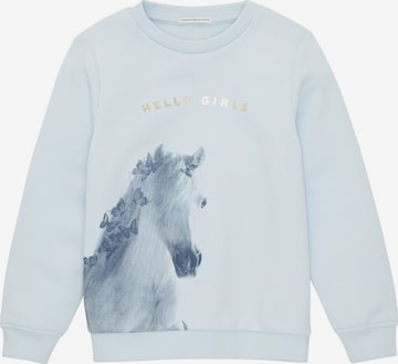 Sweat-shirt TOM TAILOR en bleu : devant