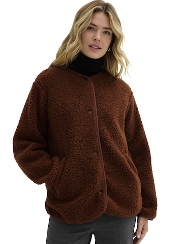 Veste en polaire bonprix en marron : devant