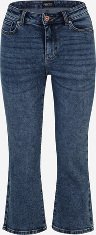 PIECES Bootcut Jeans 'Cemi' in Blauw: voorkant