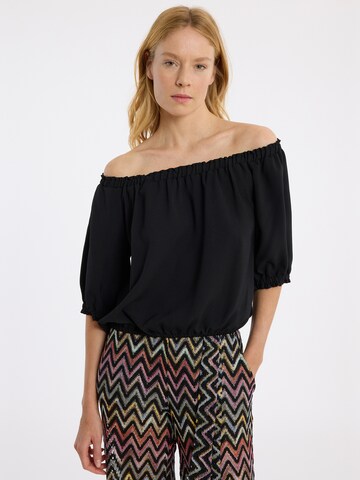 Ana Alcazar Top 'Zaponi' in Black: front