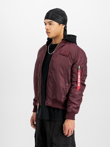 ALPHA INDUSTRIES Tussenjas in Lila: voorkant