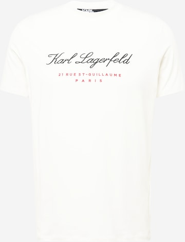 T-Shirt Karl Lagerfeld en beige : devant