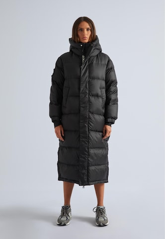 Cappotto invernale 'Cocoon' di JACK1T in nero: frontale