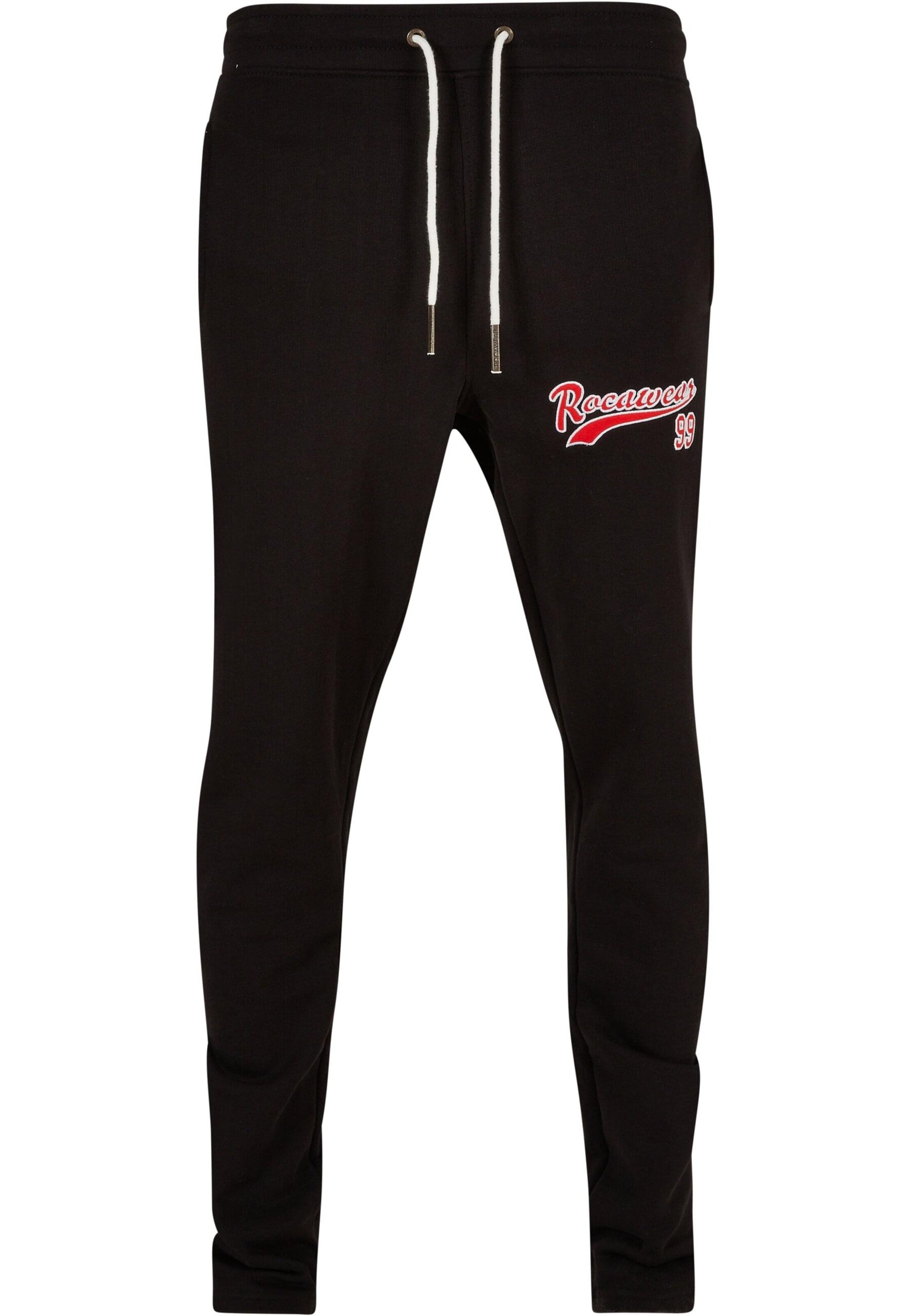 ROCAWEAR Regular Broek in Zwart: voorkant
