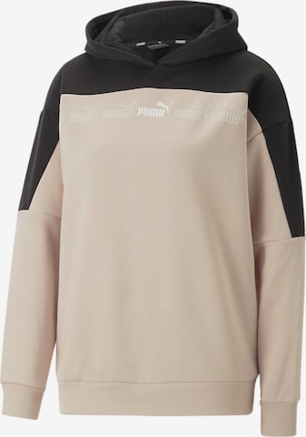 PUMA Sportief sweatshirt in Beige: voorkant