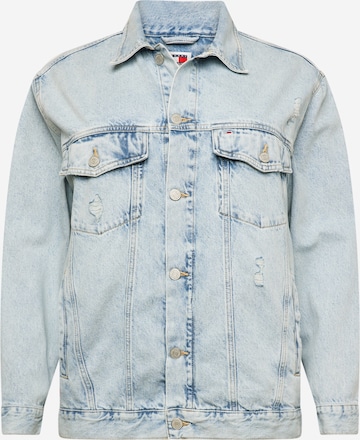 Veste mi-saison Tommy Jeans Curve en bleu : devant