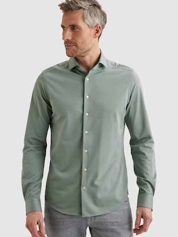 Camicia 'Elevated Knit shirt' di VANGUARD in verde: frontale