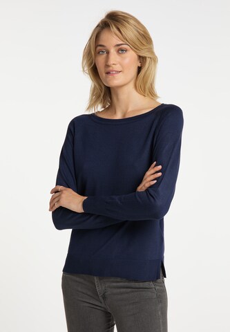 usha BLUE LABEL Trui in Blauw: voorkant