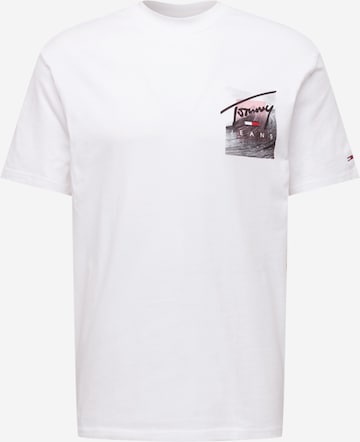 Tommy Jeans T-Shirt in Weiß: predná strana