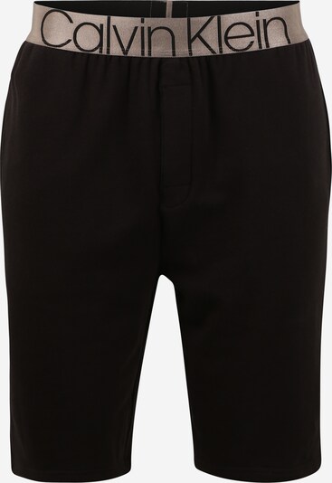 Pantaloni de pijama Calvin Klein Underwear pe negru / argintiu, Vizualizare produs
