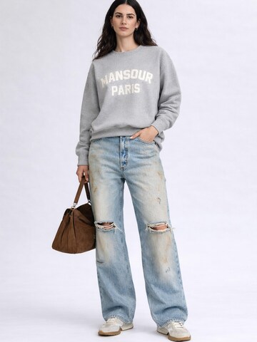 Pullover 'Paris College Sweater Heather Grey' di Mansour in grigio: frontale