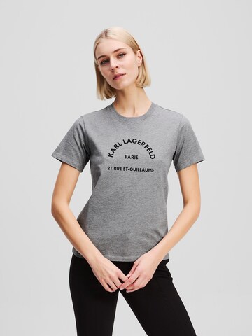 Karl Lagerfeld Shirt 'RUE ST-GUILLAUME' in Grey: front